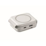 Base di ricarica magnetica in ABS con hub USB integrati 15 W color bianco terza vista