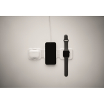 Base di ricarica magnetica in ABS con hub USB integrati 15 W color bianco settima vista fotografica