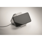 Base di ricarica magnetica in ABS con hub USB integrati 15 W color bianco ottava vista fotografica