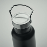 Bottiglia in acciaio inox a doppia parete con sughero 500 ml color nero