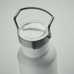 Bottiglia in acciaio inox a doppia parete con sughero 500 ml color bianco