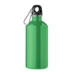 Bottiglia in acciaio inox riciclato con moschettone 500 ml color verde