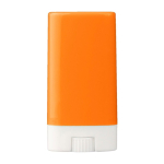 Stick solare protettivo in plastica SPF 30 resistente all’acqua 30 ml color arancione prima vista