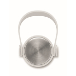 Borraccia in acciaio inossidabile con finitura in gomma 500 ml color bianco ottava vista