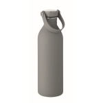 Borraccia in acciaio inossidabile con finitura in gomma 500 ml color grigio scuro