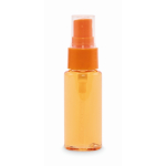 Flacone spray corpo con erogatore e tappo 30 ml color arancione trasparente terza vista