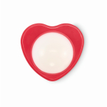 Balsamo labbra vegano in scatola a forma di cuore SPF10 vaniglia color rosso quarta vista