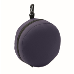 Cuscino da viaggio 2 in 1 con mascherina per gli occhi integrata color blu seconda vista