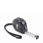 Metro a nastro in plastica riciclata con nastro in acciaio 3 M color nero vista area di stampa