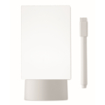 Lavagna LED acrilica con base in alluminio e pennarello bianco color bianco