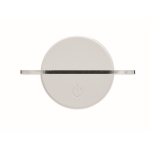 Lavagna LED acrilica con base in alluminio e pennarello bianco color bianco terza vista