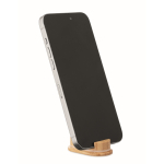 Set di cavi in custodia con coperchio che funge da supporto per smartphone color beige settima vista