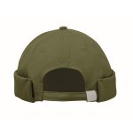 Cappello stile docker in cotone con rete e fibbia 260 g/m² color verde militare quinta vista