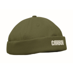 Cappello stile docker in cotone con rete e fibbia 260 g/m² color verde militare vista principale