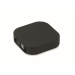 Cavo retrattile Type-C con trasferimento dati e supporto mobile color nero nona vista