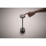 Lampada da tavolo in alluminio con 24 LED touch color nero quinta vista fotografica