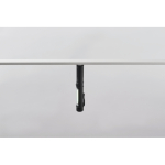 Torcia da lavoro a LED con base magnetica e clip color nero