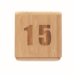 Timer in bambù con conto alla rovescia digitale color legno settima vista