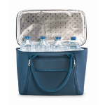 Borsa frigo da picnic in RPET per 2 con set completo color blu ottava vista