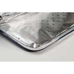 Borsa frigo da picnic in RPET per 2 con set completo color blu vista fotografia