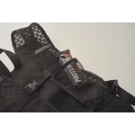 Zaino sportivo in PU e nylon con serbatoio d’acqua 1,5L color nero ottava vista fotografica