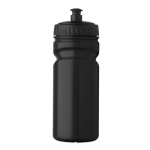 Borraccia sportiva antigoccia in plastica con buona presa 500 ml color nero terza vista