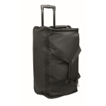 Borsa trolley in RPET con 2 ruote e varie tasche color nero seconda vista