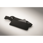 Marsupio da running in poliestere RPET 600D con cerniera color nero quinta vista fotografica