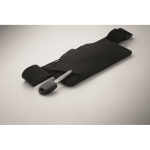 Marsupio da running in poliestere RPET 600D con cerniera color nero sesta vista fotografica