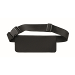 Marsupio da running in poliestere RPET 600D con cerniera color nero settima vista