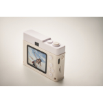 Fotocamera digitale compatta ricaricabile con schermo LCD 2” color beige vista principale