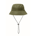 Cappello da pescatore in poliestere idrorepellente 64 g/m² color verde militare