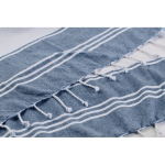 Set asciugamano hammam e borsa da spiaggia 180 g/m² color blu quinta vista fotografica