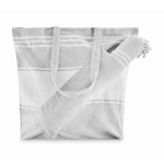 Set asciugamano hammam e borsa da spiaggia 180 g/m² color grigio