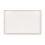 Portafoto magnetico rettangolare in acrilico per frigorifero color trasparente