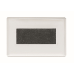 Portafoto magnetico rettangolare in acrilico per frigorifero color trasparente terza vista