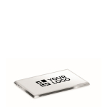 Portafoto magnetico rettangolare in acrilico per frigorifero color trasparente vista area di stampa