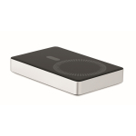Powerbank in alluminio riciclato con indicatore 10.000 mAh color argento settima vista