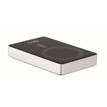 Powerbank in alluminio riciclato con indicatore 10.000 mAh color argento vista principale