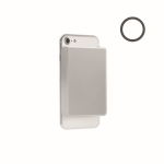 Powerbank in alluminio riciclato con indicatore 10.000 mAh color argento ottava vista