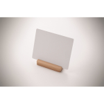 Targa in alluminio sublimato con base in bambù 12 x 15cm color legno quarta vista fotografica