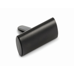 Astuccio per profumatore auto con coperchio in alluminio e clip color nero