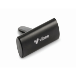 Astuccio per profumatore auto con coperchio in alluminio e clip color nero vista principale