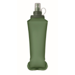 Borraccia pieghevole in termoplastico con valvola a morso 500 ml color verde