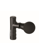 Pistola massaggiante con 2 velocità e batteria 1200mAh in borsa color nero vista area di stampa