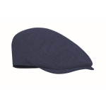 Cappello tipo coppola piatta in poliestere con fibbia metallica 335 g/m² color blu