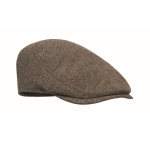 Cappello tipo coppola piatta in poliestere con fibbia metallica 335 g/m² color cachi