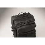 Zaino da viaggio grande in RPET con vari scomparti 15'' color nero vista fotografia