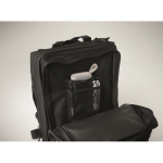 Zaino da viaggio grande in RPET con vari scomparti 15'' color nero vista fotografia