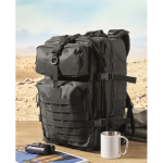 Zaino da viaggio grande in RPET con vari scomparti 15'' color nero vista ambiente